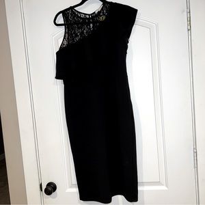 New Little Black Dress with lace sz12